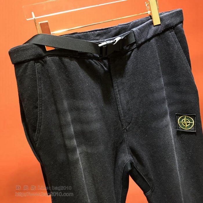 StoneIsland男裝 19/20FW新款洗水棉衛褲 男士休閒褲  tzy2342
